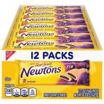 Newtons Soft & Fruit Chewy Fig Cookies, School Snacks, 12 Snack Packs (2 Cookies Per Pack)