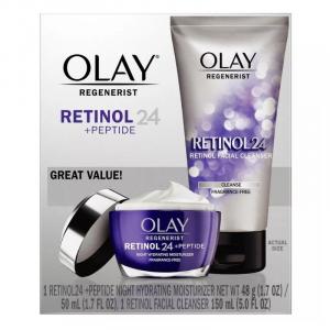 Olay Regenerist Retinol 24 + Pep:tide Face Wash and Moisturizer - Duo Pack - 5 fl oz/1.7oz