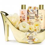 French Vanilla Shoe Spa Gift Set Bath Essentials Gift Basket