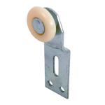 Prime-Line (2-pack) Wardrobe Door Front Roller Assembly, 1 in., Convex Nylon Roller