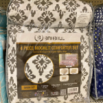 Dahdoul 4 Pc Queen Solid Printed Moonlit Comforter Brown Floral