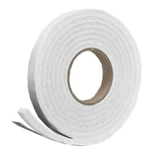 Frost King 3/8 in. x 5/16 in. x 10 ft. High-Density Rubber Weatherstrip Tape White