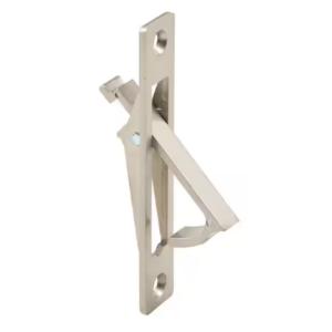 Prime-Line Diecast Pocket Door Flush Edge Pull, Satin Nickel