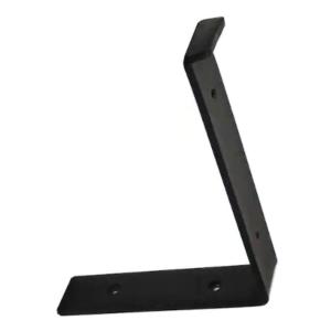 Crates & Pallet 10 in. Steel Shelf Bracket for Wood Shelving Black