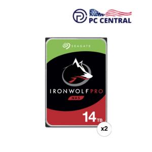 Seagate IronWolf Pro 7200 rpm 14TB SATA III 3.5" Internal NAS HDD (CMR, Retail, 2-Pack)