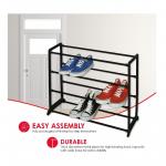 Home Basics 12 Pair Organizer Shoe Rack Storage Shelf