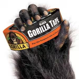 Gorilla - 25 yds. Tough and Wide Black Duct Tape