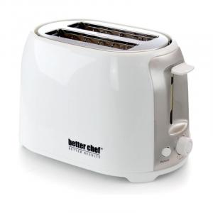 Better Chef Cool Touch Wide-Slot Toaster White