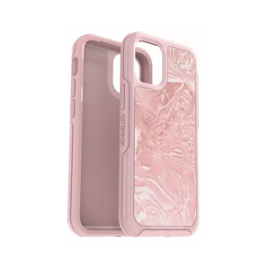 OTTERBOX Symmetry Clear Series Case for iPhone 12 mini – Shell Shocked (Pink Interference/iridescent Pink/shell-shocked Graphic)