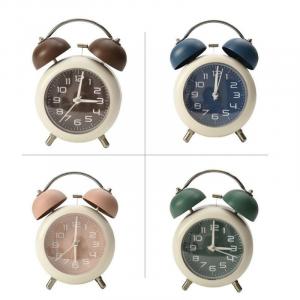 F18 Mini Stylish Double Bell Alarm Clock, Silent Motion