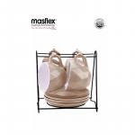 Masflex Assorted Cups and Saucers with Rack 8Piece 250ml