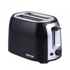 Better Chef Cool Touch Wide-Slot Toaster Black Grey