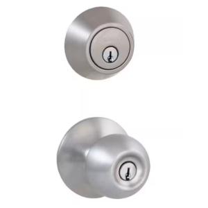 Saturn Stainless Steel Combo Pack with Single Cylinder Deadbolt