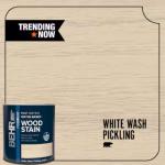 BEHR - 1 qt. #TIS-580 White Wash Pickling Transparent Fast Drying Water-Based Interior Wood Stain