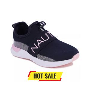 Nautica Toddler Girls Slip-On Glitter Pop Tuva Athletic Sneaker / Size 7