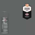 GLIDDEN MAX FLEX - 12 oz. Satin Black Elegance Interior/Exterior All Surface Spray Paint and Primer